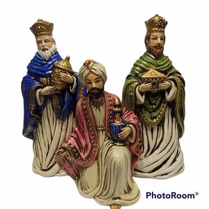 Vintage Josef Originals SET Of THREE WISE MEN Japan LARGE 13" Christmas Nativity